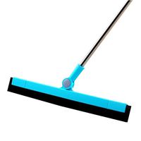 Anpay Floor Glass Squeegee Shower Wiper With Removable 35.4Inch Long Handle Durable Silicone Blade Perfect For Washing And Drying Tile Glass Marble And Wood Surfaces