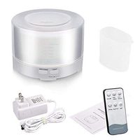 Large 500ml Diffuser w/Remote - Quiet, Optional LED Light, Automatic Shutoff, 10+ Hours. Water Diffuser Sold by Holistic Oils.