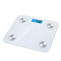 GQSC Intelligent Body Fat Scale,Household Multifunction Health Scale,Bluetooth Fat Scale,White Tempered Glass Weight Electronic Scale Intelligent Body Fat Scale/Quantity 2 / 300X265mm
