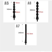 Dishykooker Unisex Portable Cleaner Hygiene Wash Nozzle Hose Douche Enema Shower (245mm-A7)