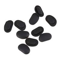 SUPVOX 20pcs Adhesive Silicone Nose Pad Glasses Nose Pads Non-Slip Nosepads for Glasses Eyeglasses Sunglasses (Black)