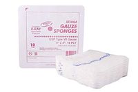 Type VII Gauze Sponges 4" x 4". Case of 1280 16-ply X-Ray Detectable Gauze Dressings for Wound Cleaning, prepping, debriding, Packing. Sterile, 100% Cotton, Latex-Free.