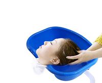 LMM@ Sit-up wash Basin, Bed-Bed Patient wash Basin Middle-Aged hemipare Home Care Products Elderly Special Bed Shampoo Thickening Pregnant Women Blue Hair Children Lying Horizontal