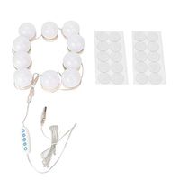 Jadeshay Mirror Bulb-10Pcs LED Vanity Mirror Lights Kits 5 Color Temperature Light Bulb for Makeup Beauty Tabletop