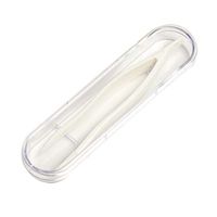 SUPVOX Contact Lenses Tweezers Clamp Forceps with Box Case for Travel Home Use (White)