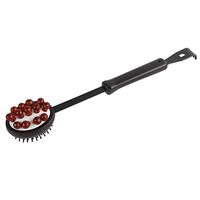 HEALLILY 2 in 1 Wooden Double Ends Back Scratcher Hammer Combo Multifunctional Body Massager for Health and Fitness