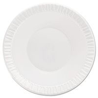 DCC 12BWWQR Foam Plastic Bowls, 10-12 Ounces, White, Round, 125/Pack