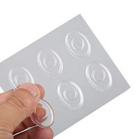 Haifly 2 Sheets Transparent Silicone Gel Oval Foot Pain Relief Rings Corn Bunion Pads