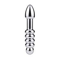 WENWING Metal Beads Amal Stainless Steel Deluxe B'ut.t Pùg Heavy Duty Amal Plug Polished Plug Beaded Shower Enema Pocket Massager Six Toys for Men Women