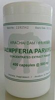 Tongkatali.org's 400 Caps Kaempferia Parviflora (Krachai Dam, Black Ginger) Extract, 500 mg Per Capsule for a Tongkat Ali Stack