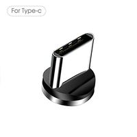 1PCS 360°Rotating Magnetic Cable Tip, GTWCK Magnetic Phone Cable Adapter Connector Tips Head for Micro USB Android Devices Phone Pad Tablet (Type C Port Plug)