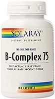 Solaray B Complex Two Stage Time Released Supplement, 75mg, 100 Count by Solaray