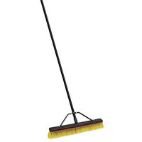 1524a-1 24" Push Broom with Squeegee Brown Wood