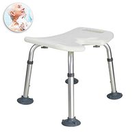 WYQWANLJX U-Shaped Bath/Shower Seat, Elderly Bathroom Stool/Pregnant Bathing Stool, Thick Non-Slip Bath Chair/7-Speed Height Adjustable,Gift for Parents