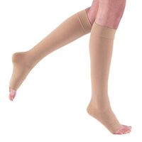 JOBST Relief Knee High 20-30 mmHg Compression Socks, Open Toe, Beige, Large