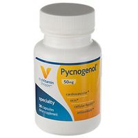 Pycnogenol 50mg Antioxidant That Supports Cardiovascular, Skin Cellular Health (French Maritime Pine Bark Extract) (30 Capsules) by The Vitamin Shoppe