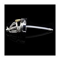 Matel Cage, Smooth Surface Stimulating Public Stealth Lock, Comfortable Sleek Toy for Relaxing Emotions with Anti-Off Loop (Size : Ring 43mm)