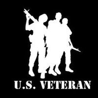 32 & Willys U.S. Veteran Premium Decal 5 inch White | Vet | USA | USMC | Army | Navy | USAF | Seal | Patriot | POW | Military | car Truck Van Laptop MacBook Bumper Sticker