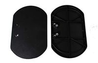 CP021PA Black Plastic Calf Pads, Universal MOUNTING Holes FIT Most WHEELCHAIRS with ELEVATING Leg Rests