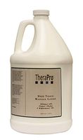 Deep Tissue Massage Lotion by TheraPro - Unscented - Infused with Sweet Almond & Grapeseed Oil - Smooth Glide & Non-Greasy - Absorbs Quickly with No Residue - Easily Cleaned from Sheets - 1 Gallon