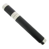 Visol Products VCASE1005 Xavier Black Leather Cigar Tube