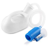 ONEDONE Urinal for Men Portable Male Pee Bottle with Lid Spill Proof Car Camping Travel Hospital Home Bedside Emergency Device 2000ml (White)