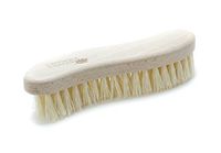 Konex Fiber Economy Utility Cleaning Brush. Heavy Duty Scrub Brush with Wood Handle. (S-Shaped)