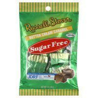Russell Stover, Sugar Free, Butter Cream Caramel Candy, 3oz Bag (Pack of 4)