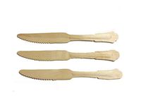 Perfect Stix Green Knife 200-100ct Wooden Cutlery Knives, 7.75" (Pack of 100)
