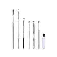 SUPVOX Stainless Steel Ear Wax Earwax Remover Earpick Ear Cleaner Set 7PCS