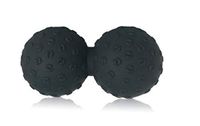 Massage Peanut Lacrosse Balls 100% Silicone for Myofascial Release, Trigger Point Therapy, Muscle Knots, Yoga Therapy and Acupoint Massage by Wincspace (Black)