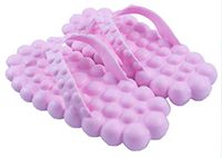 Massage Bubbles Reflexology Flip Flop Sandals (9, Light Pink)