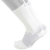 OS1st FS4 Plantar Fasciitis Socks for Plantar Fasciitis Relief, Arch Support & Foot Health in 4 Styles (Crew, White, Medium)