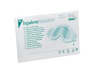 3M Tegaderm Absorbent Clear Acrylic Dressing, Sacral Design 90807, 20 Pads (Pack of 4)