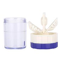 Contact Lens Cleaner, Manually Plastic Cleaning Lenses Case Contact Lens Cleaner Washer Contact Lens Cleaner(Blue)
