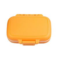 Portable 3 Slots Seal Folding Pill Cases Jewelry Candy Storage Box Vitamin Medicine Pill Box Case Container Wheat stalks