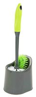 Home Basics Brilliant Collection Toilet Brush and Holder, Grey