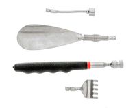 Telescopic Multi Back Scratcher Shoe Horn Magnetic Pick Up Tool 3-in-1 Set 25"