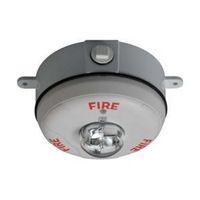 System Sensor Scwk 2 Wire Strobe, Ceiling, High Candela, Wh