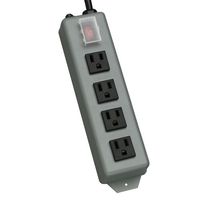 POWER STRIP - 4 NEMA 5-15R - WABER BY TRIPP LITE POWER STRIP METAL