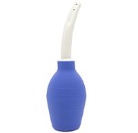 Funwill Enema Bulb Anal Cleaner Vaginal Cleansing Silicone Douche Kits Capacity 310ml /10.48oz (Blue)