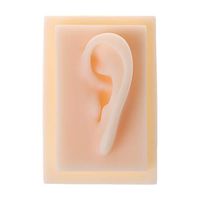 CHBC Human Soft Silicone Left Ear Model Life Size Acupuncture Study Practice Tool Teaching Resources for Medical Science