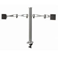 Cotytech Dual Monitor Desktop Mount Dual Swing Arm with Clamp Base (DM-21A2-C)