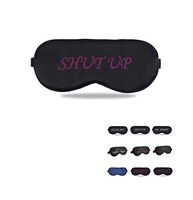 perfect trade Natural Silk Sleep mask & Blindfold,Cute Sleep mask,Eye mask for Sleeping, Funny Sleep mask,Shut up mask,100% Silk Sleep Mask for A Full Night's Sleep,Sleep mask for Women (Shut up red)
