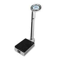 Lcxliga Health Meter Digital Medical Scale,with Height Rod Mechanical Physician Bathroom Scales,Height/Weight Healthy Monitors