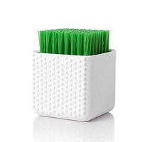 Silicone Laundry Brush Scrub Multi-use Household Cloth Washing Brush Dual-use Scrubbing Brush for Clothes Underwear Shoes, Plastic Soft Cleaning Tool (White)