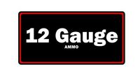 JS Artworks 12 Gauge Ammo Label Can Vinyl Sticker Decal