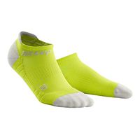 Men's Compression Socks - CEP No Show Socks 3.0, Lime/Light Grey 4