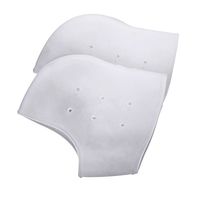 5 Pairs Plantar Fasciitis Insert Heel Protectors, Breathable Silicone Heel Guard Gel Cups Pads Set for Achilles Tendonitis, Arch Support, Cracked Heels, Bone Spur Pain Relief Heel Cushion Foot Sleeves