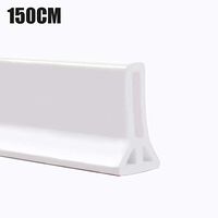 weemoment Collapsible Threshold Water Dam,Bendable Waterproof Shower Water Blocking Strips,Shower Barrier Water Stopper for Home Kitchen Bathroom Gifts
